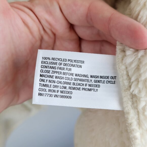 NWT Target Goodfellow & Co. Men's Soft Fleece Full Zip Jacket Cream XL - Picture 11 of 11